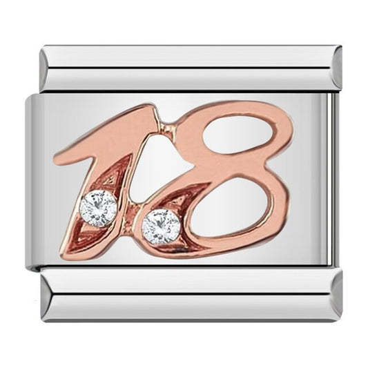 Number (18, Gold)