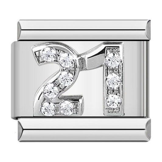 Number (21, Silver)